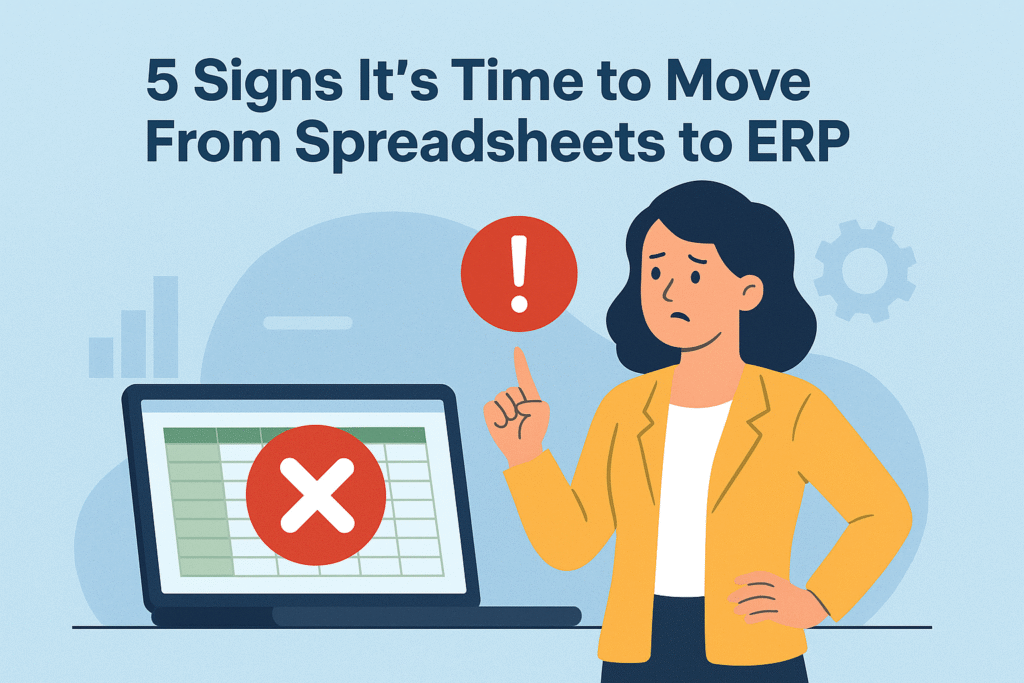 from spreadsheets to ERP